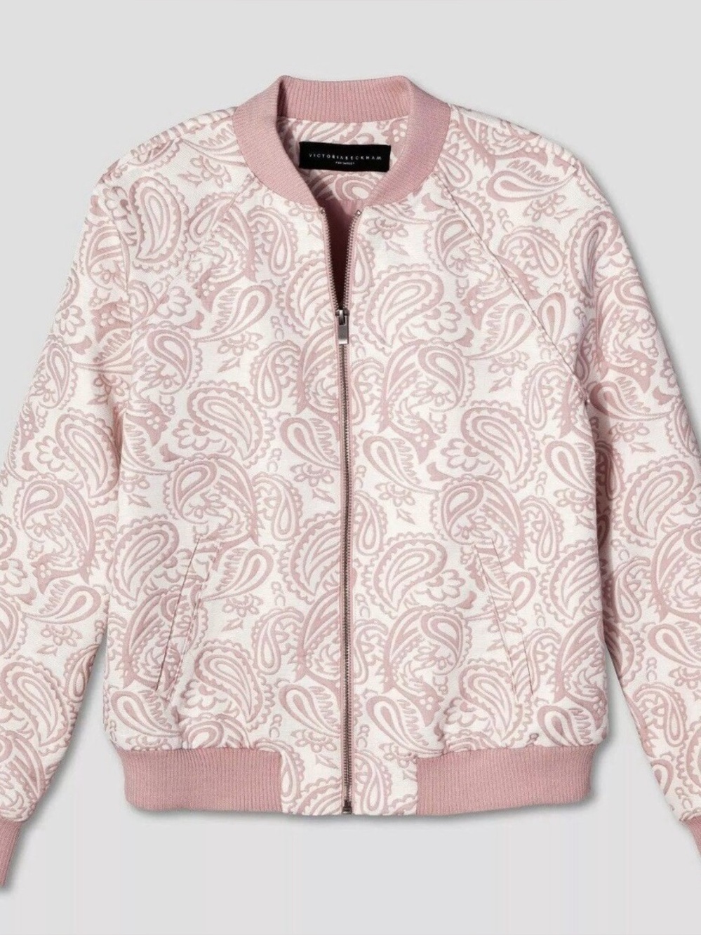 Victoria Beckham for Target Blush Jacquard Bomber Jacket, Medium